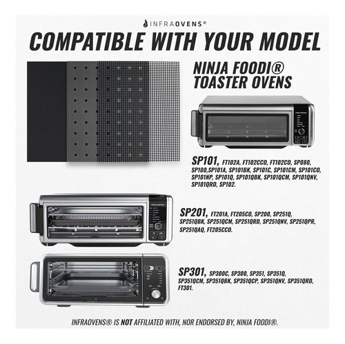 Mats Reutilizables De Infraovens Compatibles Con Ninja Foodi