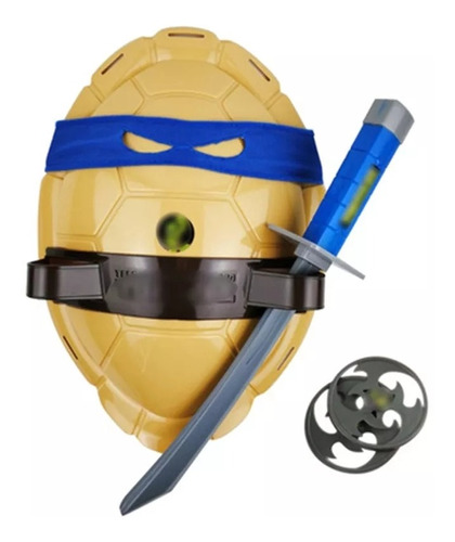 Tortugas Ninja : Leonardo Kit Disfraz Armas