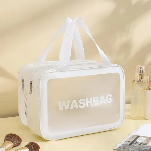 Bolsa De Aseo De Viaje, Estuche Para Mujer, Bolsa Blanco L