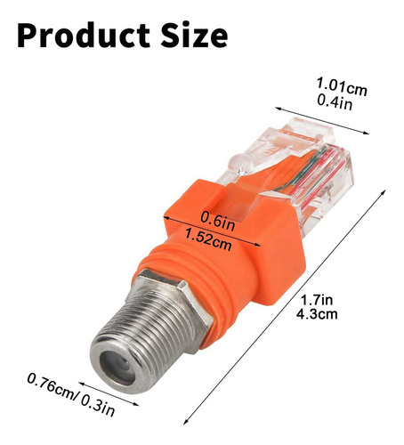 Adaptador Coaxial A Ethernet, Paquete De 8 Unidades, Coaxial