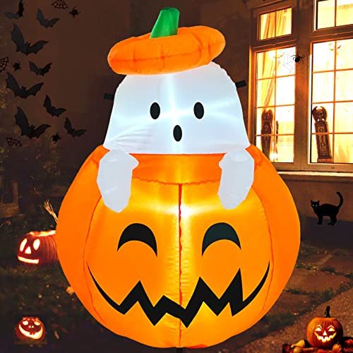 Buheco Hinchable Calabaza Fantasma Halloween Qj2s9