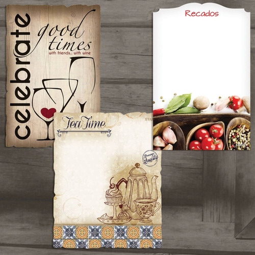 Kit Quadro Decorativo Recados Bares Restaurantes Food Truck