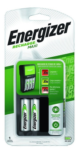 Cargador De Pilas Energizer Maxi + 2 Pilas Aa / Tecnocenter