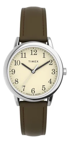 comprar Reloj Timex Easy Reader Para Mujer De 30 Mm Correa Marrón, Y