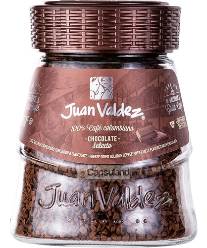 Café Juan Valdez instantáneo chocolate 95g 63 porciones