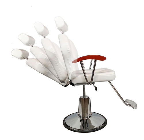 Imagen 6 de 9 de Silla Sillon Barberia Hidraulico Salon Reclinable Barbero