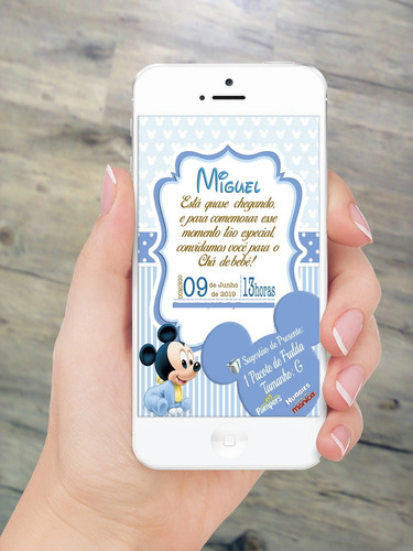 Invitación Baby Shower Tarjeta Digital Cumpleaños