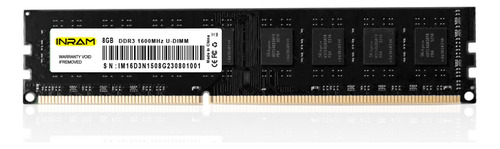 Memoria Ram Ddr3 8gb 1600mhz Udimm Pc Computadora Gamer