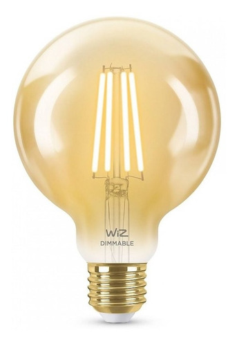 Ampolleta Led Wiz Globo Con Filamento Ámbar De 6.9w Color de la luz Blanco cálido