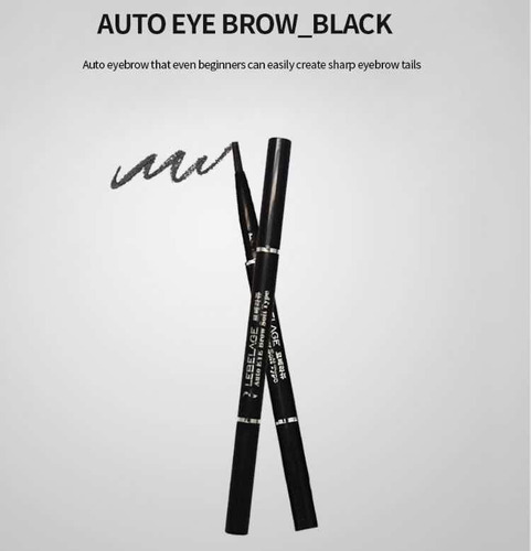 Eyebrow Negro / Lapiz Con Cepillo Coreano Para Cejas (1pz)