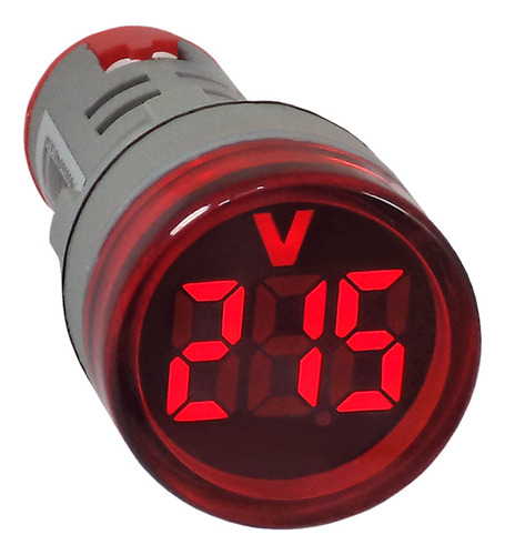 Voltimetro Digital Vermelho 22mm 20~500vca Sibratec Cod.9200