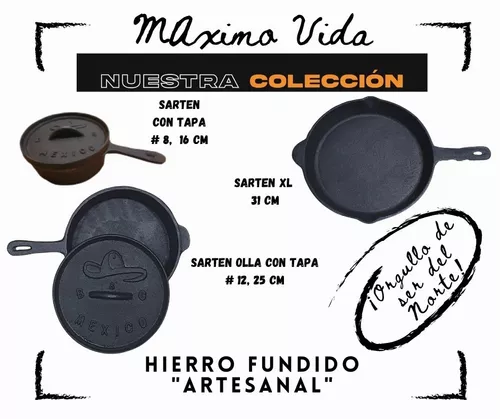 Sartén de Hierro Fundido 25cm – Weber Coapa