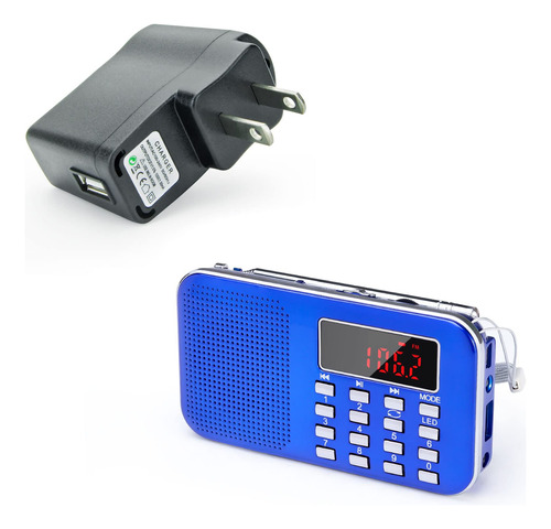 Mini Radio Portatil Adaptador Dedicado