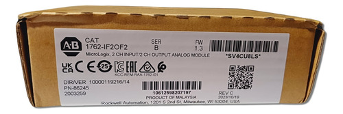 Allen Bradley Módulo Analógico 1762-if2of2 Plc Micrologix