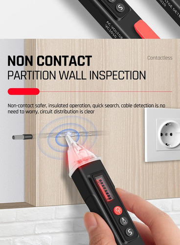 Imagen 5 de 7 de Tester Detector Probador Voltaje Sin Contacto 12-1000 Vac