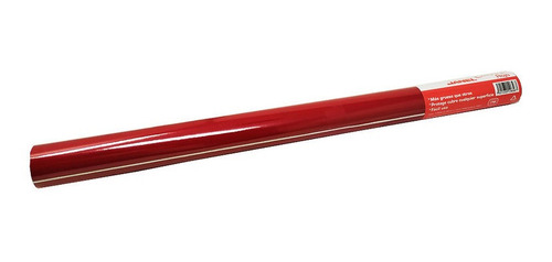 Forro Adhesivo Janel Kristal Rojo Rollo De 45 Cm X 1.5 M