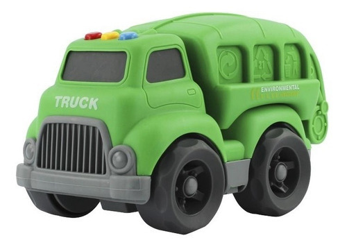 Brinquedo Bbr Toys Caminhaozinho Da Reciclagem Com Som R2988 Cor Verde Personagem caminhão