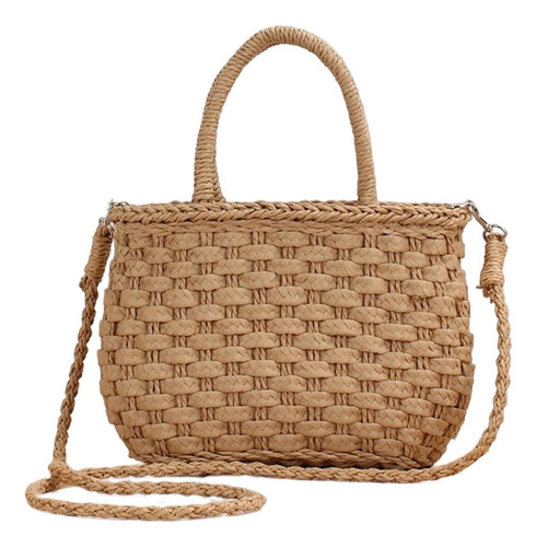 Bolso De Mano Boho De Paja Para Mujer, Bolso De Hombro, Bols