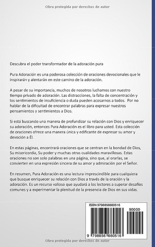 Libro: Pura Adoración: Un Libro De Oraciones Devocionales...