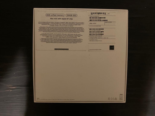 Mac Mini Apple M1 8gb Ram 256 Gb SSD