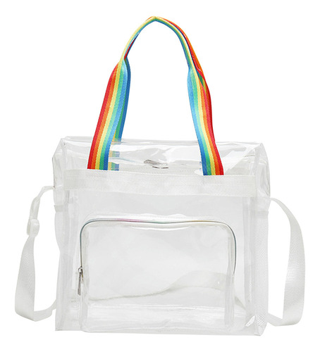 Bolsa De Viaje Transparente De Pvc Para Mujer En Forma De D,