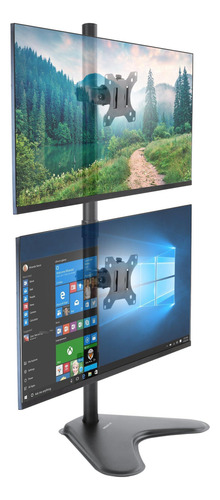 Soporte Vertical Doble Para Monitor Ajustable De Escritorio