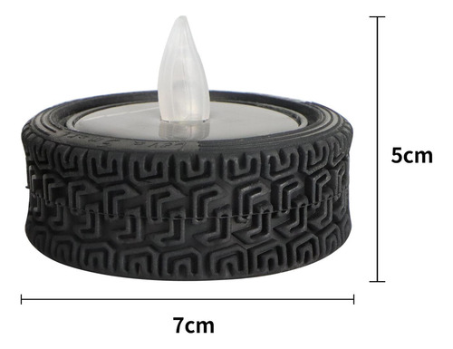 6 Piezas Led Velas Solares Velas Tealight Velas Luz Nocturna