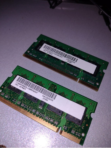 Memorias Ram (x2) De Notebook O Netbook 