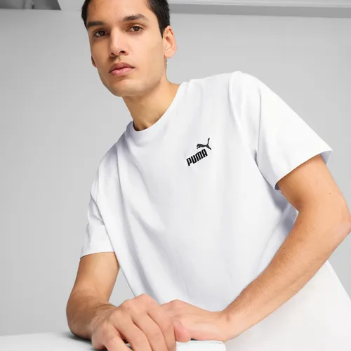 Polera Puma Ess Small No. 1 Logo Tee Blanco Hombre