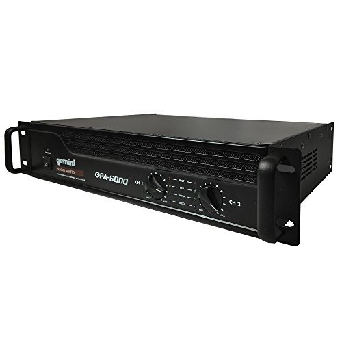 Gemini Gpa 6000 5000w Professional Dj Power Amplifiermusica