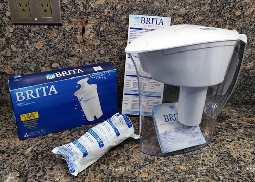 Jarra Filtro Brita Delgada Indicador Electronico + 5 Filtros