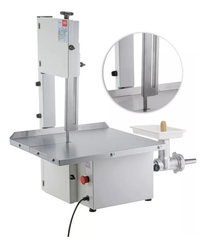 Mini Serra Fita Bancada Carne Açougue Com Moedor Malta 1/3cv