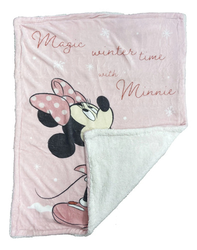 Frazada Bebe Manta 75x100 Cm Mickey Y Minnie Disney Cuna