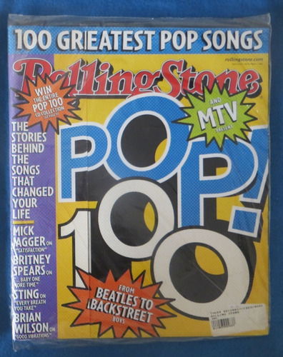 100 Canciones Pop Revista Rolling Stone Usa No 855 2000 Exc