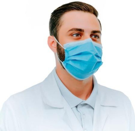 Máscara De Proteção Facial Com Tripla Camada 10 Unidades