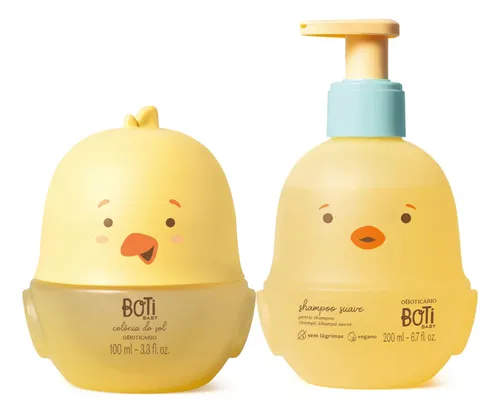 Combo Boti Baby Colônia Do Sol 100ml + Shampoo Suave 200ml