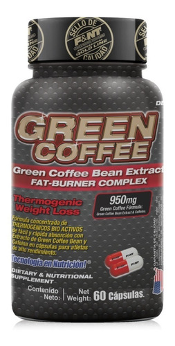 Café Verde Cápsulas Green Coffee Extract 60 Caps Thermogénic