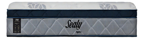 Colchón King Size De Espumas Sealy Agata 26cm Firme Color Gris