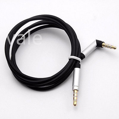 Imagen 3 de 3 de Plug Macho A Macho 3.5mm Extension De 1mt 4 Polos Smartphone