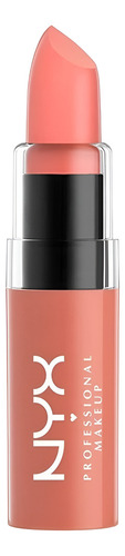 Lápiz Labial Nyx Cosmetics Con Acabado Satinado Color West Coast Bls09