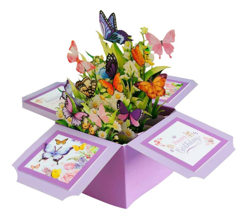 Bouquet De Flores De , Tarjeta De Felicitación, Violeta