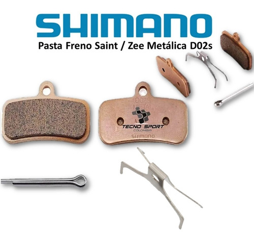 Imagen 2 de 7 de Pastilla Pasta Freno Shimano Saint Zee D02s Bicicleta Mtb