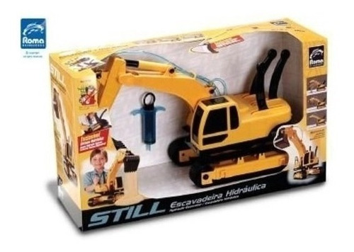 Imagem 3 de 3 de Brinquedo Escavadeira Trator Hidráulico Still