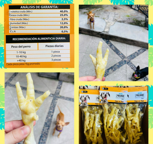 Patas De Pollo Deshidratadas Premio Para Perro (2 Pack)