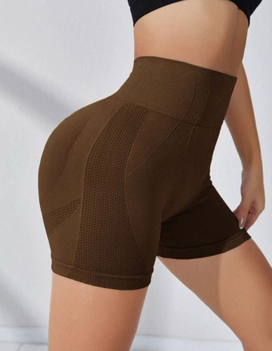 Short Deportivo Color Cafe, Talla Xs