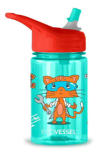 Tomatodo Niños Splash 355ml Gato Científico, Ecovessel