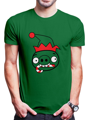 Polo Varon Angry Christmas (d1222 Boleto.store)