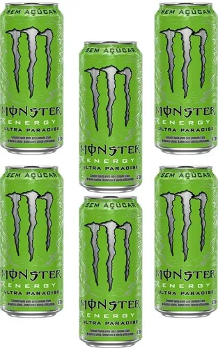 6u Energético Monster Ultra Paradise Zero Açúcar Lata 269ml