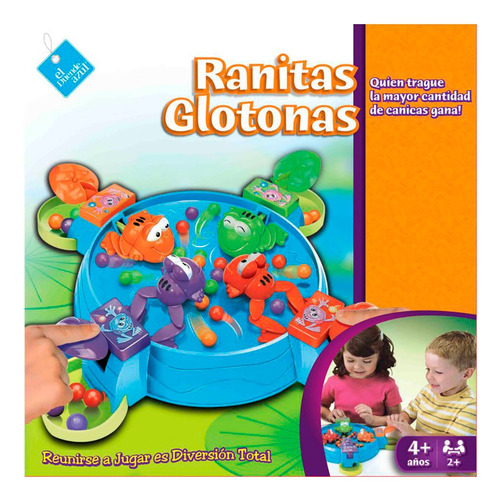 Imagen 2 de 7 de Juego De Mesa Ranitas Glotonas El Duende Azul 6010 Bigshop