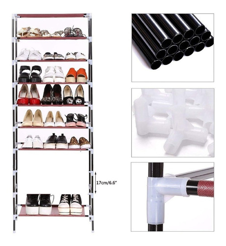Imagen 7 de 10 de Botinero Organizador De Botas Y Zapatos 7 Niveles 21 Pares